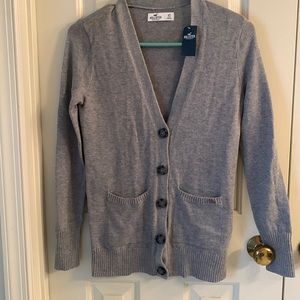 Grey Hollister Cardigan